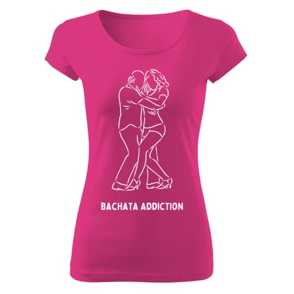 Bachata Close Position dámské tričko růžové