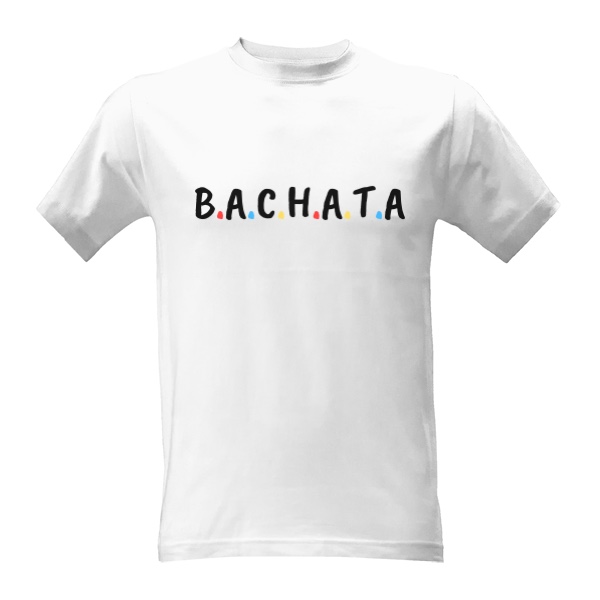 Bachata Přátelé pánské tričko bílé